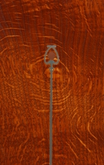 Detail smaller inlay in outside slat.